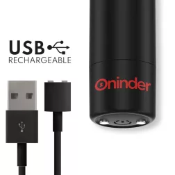 Oninder Berlin minivibrátor (fekete) (APP-os)