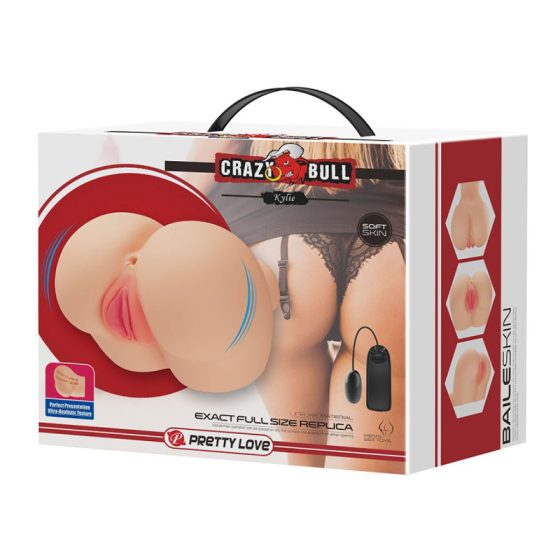 Crazy Bull vagina és ánusz mini maszturbátor vibrációval