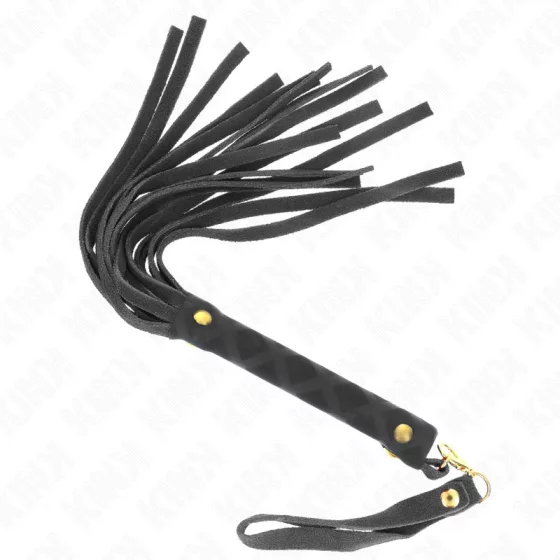 Kink – rövid velúr korbács (28 cm)