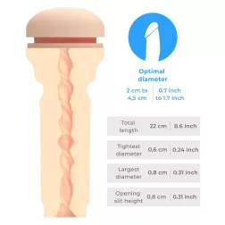   Kiiroo – Feel Stroker extra szűk popsi maszturbátor (világos bőrszín)
