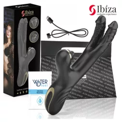   Ibiza – Two Dragons vibrátor két stimuláló ággal és klisztoriszgolyóval