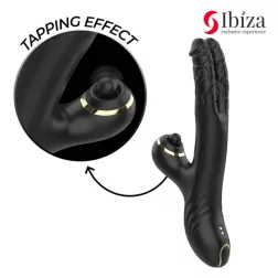   Ibiza – Two Dragons vibrátor két stimuláló ággal és klisztoriszgolyóval