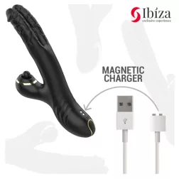   Ibiza – Two Dragons vibrátor két stimuláló ággal és klisztoriszgolyóval