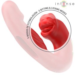   Intense Nathy vibrátor, mozgó szárrésszel és csiklóizgatóval