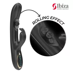   Ibiza – Rolling Ball Rabbit klitoriszágas vibrátor G-pont stimuláló forgógolyóval