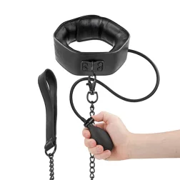 Fetish – felfújható nyakörv láncpórázzal