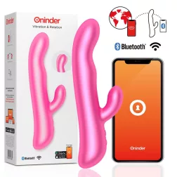   Oninder Oslo klitoriszágas vibrátor, rotációval (pink) (APP-os)
