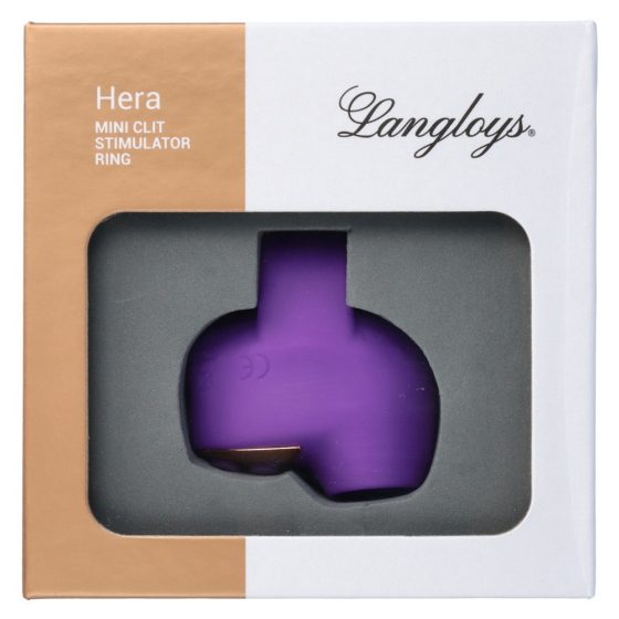 Langloys Hera ujjra húzható léghullámos csiklóizgató (lila)