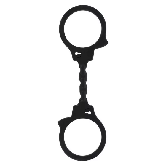 ToyJoy – Fun Cuffs rugalmas bilincs gumiból (fekete) 