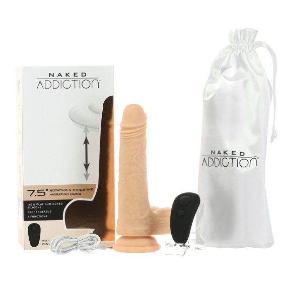 Naked Addiction fel-le mozgó vibrátor, rotációval.