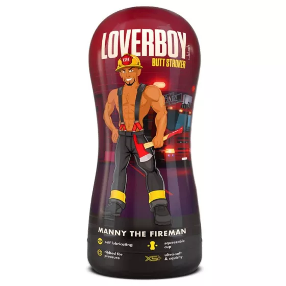 Loverboy - Manny The Fireman férfi popsi maszturbátor (barna bőrszín)