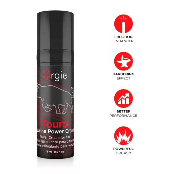 Orgie – Touro péniszstimuláló krém taurinnal (15 ml)