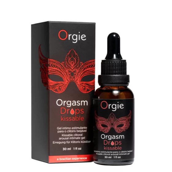 Orgie – Orgasm Drops Kissable uniszex stimuláló gél, almaízű (30 ml)