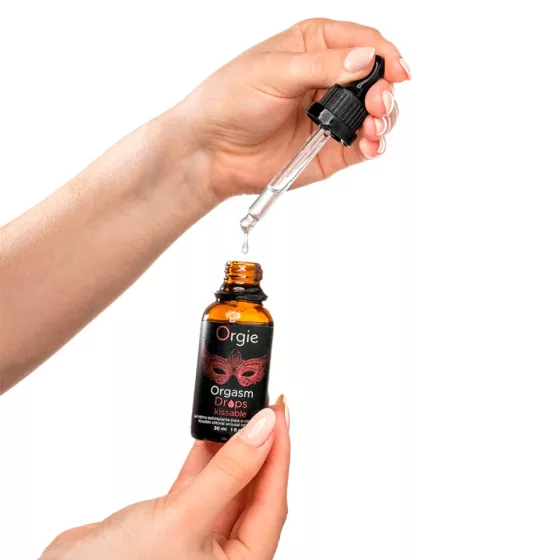 Orgie – Orgasm Drops Kissable uniszex stimuláló gél, almaízű (30 ml)