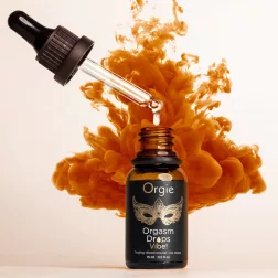  Orgie – Orgasm Drops Vibe! uniszex stimuláló gél melegítő hatással, almaízű (15 ml)