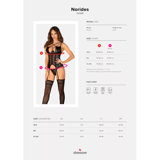 Obsessive – Norides fűzős jellegű felső és alsó