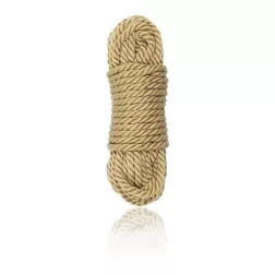 Fetish – kender bondage kötél (natúr, 10 méter)