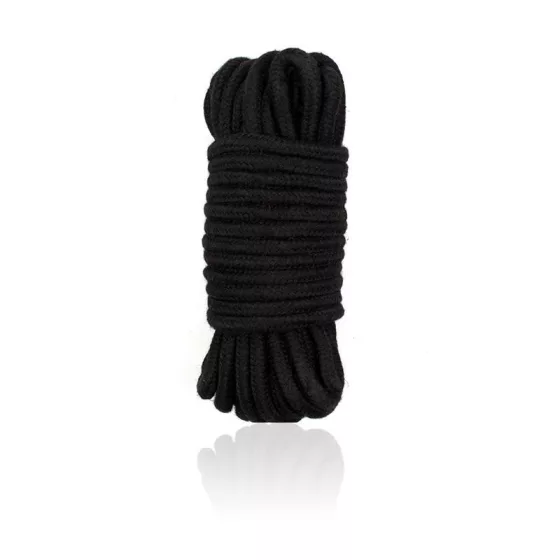 Fetish – bondage kötél (fekete, 10 méter)
