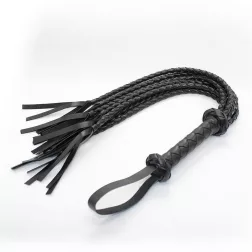 Fetish – fonott korbács (75 cm)