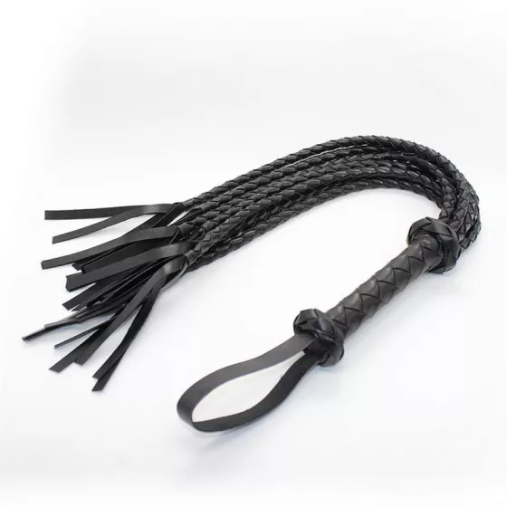 Fetish – fonott korbács (75 cm)
