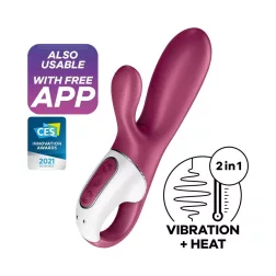   Satisfyer Hot Bunny kétmotoros csiklóágas vibrátor, melegítő funkcióval (APP-os)