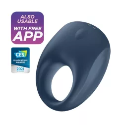 Satisfyer – Strong One vibrációs péniszgyűrű (APP-os)