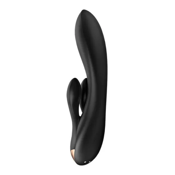 Satisfyer Double Flex klitoriszágas vibrátor (fekete) (APP-os)