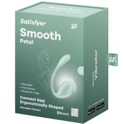   Satisfyer Smooth Petal vibrációs tojás (világoszöld) (APP-os)