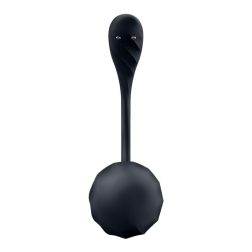   Satisfyer Ribbed Petal vibrációs tojás, vezeték nélküli távirányítóval (fekete) (APP-os)