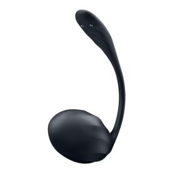   Satisfyer Ribbed Petal vibrációs tojás, vezeték nélküli távirányítóval (fekete) (APP-os)