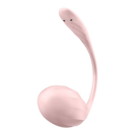 Satisfyer Ribbed Petal vibrációs tojás, vezeték nélküli távirányítóval (pink) (APP-os)