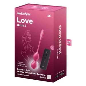 Satisfyer Love Birds 2 vibrációs gésagolyó páros, távirányítóval (pink) (APP-os) Satisfyer Love Birds 2 vibrációs gésagolyó páros, távirányítóval (pink) (APP-os)