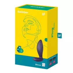 Satisfyer – Power Plug análvibrátor (szürke) (APP-os)