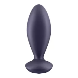 Satisfyer – Power Plug análvibrátor (szürke) (APP-os)