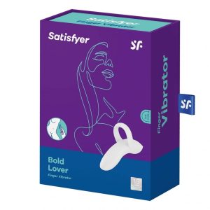 Satisfyer Bold Lover ujjra húzható vibrátor (fehér)