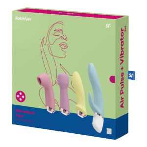 Satisfyer Marvelous Four 4 részes vibrátor/léghullámos csiklóizgató szett