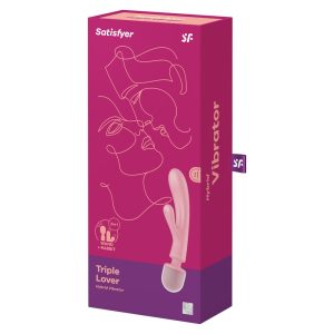 Satisfyer Triple Lover három motoros, klitoriszágas vibrátor és masszírozó (rózsaszín) Satisfyer Triple Lover három motoros, klitoriszágas vibrátor és masszírozó (rózsaszín)