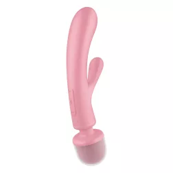   Satisfyer Triple Lover három motoros, klitoriszágas vibrátor és masszírozó (rózsaszín)