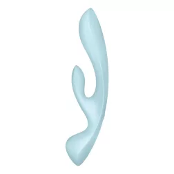   Satisfyer Triple Oh három motoros, klitoriszágas vibrátor és masszírozó (kék)