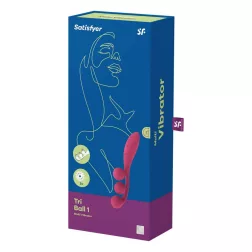   Satisfyer Tri Ball 1. három motoros, flexibilis vibrátor (piros)