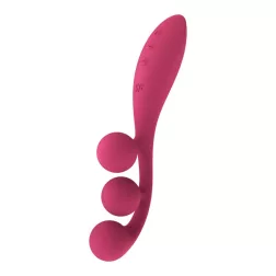  Satisfyer Tri Ball 1. három motoros, flexibilis vibrátor (piros)