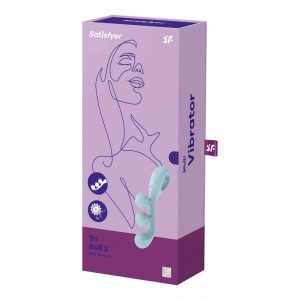 Satisfyer Tri Ball 2. három motoros, flexibilis vibrátor (kék).