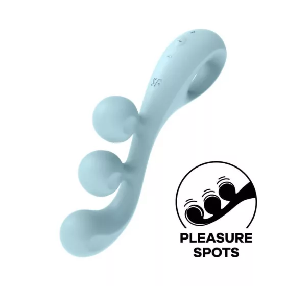 Satisfyer Tri Ball 2. három motoros, flexibilis vibrátor (kék)