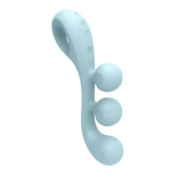 Satisfyer Tri Ball 2. három motoros, flexibilis vibrátor (kék)