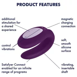   Satisfyer Partner Box 3. alsóba helyezhető vibrátor, párvibrátor és péniszgyűrű szett