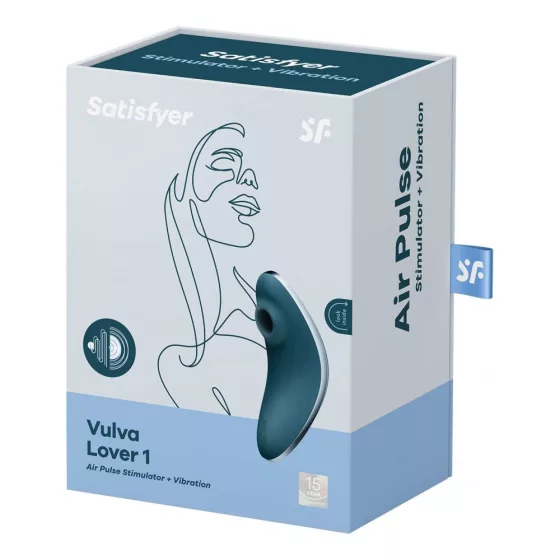 Satisfyer – Vulva Lover 1. léghullámos csiklóizgató, vibrációval (kék)