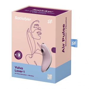 Satisfyer Vulva Lover 1. léghullámos csiklóizgató, vibrációval (lila)