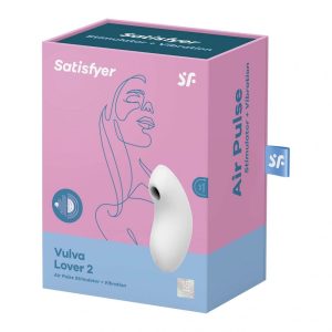 Satisfyer Vulva Lover 2. léghullámos csiklóizgató, vibrációval (fehér)