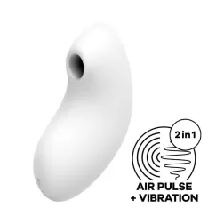   Satisfyer Vulva Lover 2. léghullámos csiklóizgató, vibrációval (fehér)