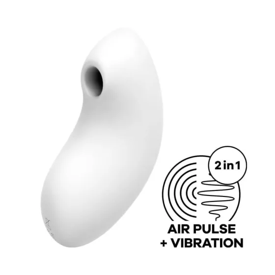 Satisfyer Vulva Lover 2. léghullámos csiklóizgató, vibrációval (fehér)